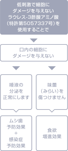 トゥースウォッシュジェルの特長成分
